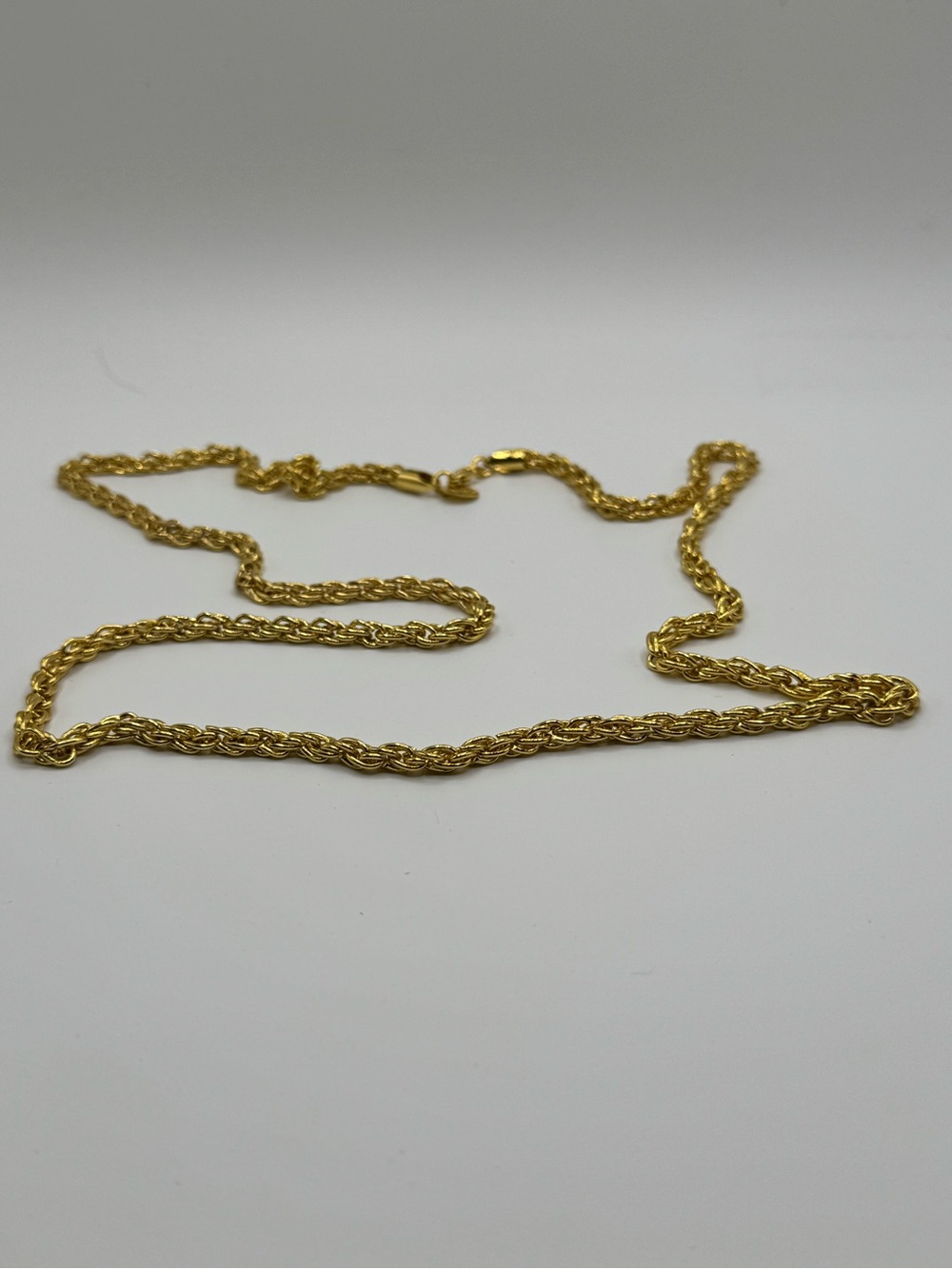 Vintage 18K Gold Filled Twisted Rope Chain Necklace 30” - Women's Jewelry - Picture 4 of 6